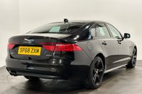 USED 2018 68 JAGUAR XF 2.0 D R-SPORT 4d 177 BHP Low Mileage 32086 Miles, 1 Owner , Santorini black, Ebony / Pimento Leather 19" Black 5035 Style Alloy Wheels, Stylish Jaguar XF R - Sport