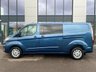 USED 2021 71 FORD TRANSIT CUSTOM 2.0 LIMITED CREW VAN LWB L2 5 LUX SEATS EURO 6  LUXURY 5 SEAT CREW VAN