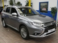USED 2020 20 MITSUBISHI OUTLANDER 2.4 PHEV DYNAMIC SAFETY 5d 222 BHP APP BASED SAT NAV LEATHER CAMERA PARKING SENSORS 1 OWNER MITSUBISHI WARRANTY TILL MARCH 2025