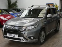 USED 2020 20 MITSUBISHI OUTLANDER 2.4 PHEV DYNAMIC SAFETY 5d 222 BHP APP BASED SAT NAV LEATHER CAMERA PARKING SENSORS 1 OWNER MITSUBISHI WARRANTY TILL MARCH 2025
