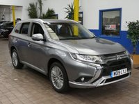 USED 2019 19 MITSUBISHI OUTLANDER 2.4 PHEV JURO 5d 207 BHP APP BASED SAT NAV REAR CAMERA VAT Q 1 OWNER MITSUBISHI WARRANTY TILL JUNE 2024