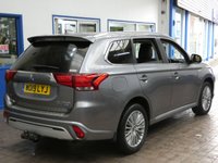 USED 2019 19 MITSUBISHI OUTLANDER 2.4 PHEV JURO 5d 207 BHP APP BASED SAT NAV REAR CAMERA VAT Q 1 OWNER MITSUBISHI WARRANTY TILL JUNE 2024