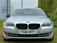 USED 2012 62 BMW 5 SERIES 2.0 520D EFFICIENTDYNAMICS 4d 181 BHP Excellent Drive