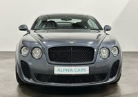 USED 2012 61 BENTLEY CONTINENTAL 6.0 SUPERSPORTS 2d 621 BHP Low Mileage 30215 Miles, Bentley Super Sport, Striking Thunder Pearlescent, Super Sport Embossed Seats , extremely well cared for and maintained within the Bentley Dealer Network.