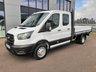 USED 2023 23 FORD TRANSIT 2.0 350 L4 XLWB DROPSIDE 130PS AIRCON DELIVERY MILEAGE CREW CAB- AIR CON