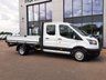 USED 2023 23 FORD TRANSIT 2.0 350 L4 XLWB DROPSIDE 130PS AIRCON DELIVERY MILEAGE CREW CAB- AIR CON