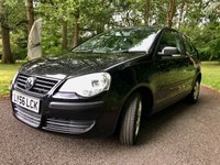 USED 2007 56 VOLKSWAGEN POLO 1.2 E 3d 63 BHP 1 LADY OWNER FROM NEW WITH ONLY 52,700 MILES AND X11 SERVICING STAMPS 63 BHP 1 LADY OWNER FROM NEW WITH ONLY 52,700 MILES AND X11 SERVICING STAMPS
