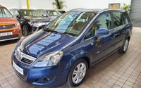 USED 2012 12 VAUXHALL ZAFIRA 1.8 DESIGN 5d 138 BHP LOW MILEAGE. EXCELLENT SERVICE HISTORY. 7 SEATS, PETROL. CAZ  ULEZ COMPLIANT