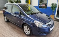 USED 2012 12 VAUXHALL ZAFIRA 1.8 DESIGN 5d 138 BHP LOW MILEAGE. EXCELLENT SERVICE HISTORY. 7 SEATS, PETROL. CAZ  ULEZ COMPLIANT