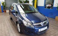USED 2012 12 VAUXHALL ZAFIRA 1.8 DESIGN 5d 138 BHP LOW MILEAGE. EXCELLENT SERVICE HISTORY. 7 SEATS, PETROL. CAZ  ULEZ COMPLIANT