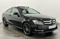 USED 2013 13 MERCEDES-BENZ C-CLASS 1.6 C180 BLUEEFFICIENCY AMG SPORT 2d 154 BHP Striking Ivory Leather, Panoramic Electric Slide Roof,