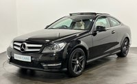 USED 2013 13 MERCEDES-BENZ C-CLASS 1.6 C180 BLUEEFFICIENCY AMG SPORT 2d 154 BHP Striking Ivory Leather, Panoramic Electric Slide Roof,