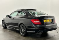 USED 2013 13 MERCEDES-BENZ C-CLASS 1.6 C180 BLUEEFFICIENCY AMG SPORT 2d 154 BHP Striking Ivory Leather, Panoramic Electric Slide Roof,