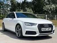USED 2017 67 AUDI A4 1.4 TFSI BLACK EDITION 4d 148 BHP HEATED STEERING + FSH