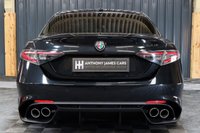 USED 2022 22 ALFA ROMEO GIULIA 2.9 V6 BITURBO QUADRIFOGLIO 4d 503 BHP 1 OWNER STUNNING CAR, SERVICE PACK AND EXTENDED WARRANTY, VULCANO METALLIC BLACK, REV CAMERA, CARBON EXT PACK, CRUISE CONTROL, GREAT FINANCE DEALS, GENEROUS PART EXCHANGE.