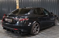 USED 2022 22 ALFA ROMEO GIULIA 2.9 V6 BITURBO QUADRIFOGLIO 4d 503 BHP 1 OWNER STUNNING CAR, SERVICE PACK AND EXTENDED WARRANTY, VULCANO METALLIC BLACK, REV CAMERA, CARBON EXT PACK, CRUISE CONTROL, GREAT FINANCE DEALS, GENEROUS PART EXCHANGE.