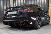 USED 2022 22 ALFA ROMEO GIULIA 2.9 V6 BITURBO QUADRIFOGLIO 4d 503 BHP 1 OWNER STUNNING CAR, SERVICE PACK AND EXTENDED WARRANTY, VULCANO METALLIC BLACK, REV CAMERA, CARBON EXT PACK, CRUISE CONTROL, GREAT FINANCE DEALS, GENEROUS PART EXCHANGE.