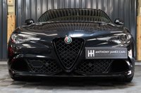 USED 2022 22 ALFA ROMEO GIULIA 2.9 V6 BITURBO QUADRIFOGLIO 4d 503 BHP 1 OWNER STUNNING CAR, SERVICE PACK AND EXTENDED WARRANTY, VULCANO METALLIC BLACK, REV CAMERA, CARBON EXT PACK, CRUISE CONTROL, GREAT FINANCE DEALS, GENEROUS PART EXCHANGE.