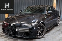 USED 2022 22 ALFA ROMEO GIULIA 2.9 V6 BITURBO QUADRIFOGLIO 4d 503 BHP 1 OWNER STUNNING CAR, SERVICE PACK AND EXTENDED WARRANTY, VULCANO METALLIC BLACK, REV CAMERA, CARBON EXT PACK, CRUISE CONTROL, GREAT FINANCE DEALS, GENEROUS PART EXCHANGE.
