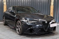 USED 2022 22 ALFA ROMEO GIULIA 2.9 V6 BITURBO QUADRIFOGLIO 4d 503 BHP 1 OWNER STUNNING CAR, SERVICE PACK AND EXTENDED WARRANTY, VULCANO METALLIC BLACK, REV CAMERA, CARBON EXT PACK, CRUISE CONTROL, GREAT FINANCE DEALS, GENEROUS PART EXCHANGE.