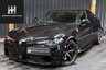 USED 2022 22 ALFA ROMEO GIULIA 2.9 V6 BITURBO QUADRIFOGLIO 4d 503 BHP 1 OWNER STUNNING CAR, SERVICE PACK AND EXTENDED WARRANTY, VULCANO METALLIC BLACK, REV CAMERA, CARBON EXT PACK, CRUISE CONTROL, GREAT FINANCE DEALS, GENEROUS PART EXCHANGE.