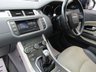 USED 2015 65 LAND ROVER RANGE ROVER EVOQUE 2.0 TD4 SE TECH 5d 177 BHP Finished in SANTORINI BLACK METALLIC with contrasting 2 TONE HEATED LEATHER Trim. This Evoque comes from one of the most desirable brands on the market today. It is great looking, Fun to drive and comfortable SUV has features which include, PAN ROOF, TINTED WINDOWS, POWER REAR BOOT, PARK SENSORS, B/TOOTH, POWER FOLDING MIRRORS, DAB, B/TOOTH, 2 TONE HEATED LEATHER SEATS and much more. Dealer serviced at 31070 miles, 45920 miles, 46296 miles(Cam Belt), 56094 miles and at 58334 miles (DPF Clean).