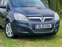 USED 2010 10 VAUXHALL ZAFIRA 1.8 DESIGN 5d 139 BHP 