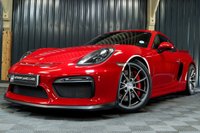USED 2016 65 PORSCHE CAYMAN 3.8 GT4 2d 380 BHP RARE CARMINE RED, LEATHER DASH, 18 WAY HEATED SEATS, SPORTS CHRONO +