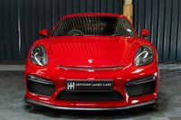USED 2016 65 PORSCHE CAYMAN 3.8 GT4 2d 380 BHP RARE CARMINE RED, LEATHER DASH, 18 WAY HEATED SEATS, SPORTS CHRONO +