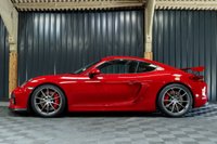 USED 2016 65 PORSCHE CAYMAN 3.8 GT4 2d 380 BHP RARE CARMINE RED, LEATHER DASH, 18 WAY HEATED SEATS, SPORTS CHRONO +