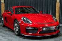 USED 2016 65 PORSCHE CAYMAN 3.8 GT4 2d 380 BHP RARE CARMINE RED, LEATHER DASH, 18 WAY HEATED SEATS, SPORTS CHRONO +
