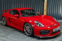 USED 2016 65 PORSCHE CAYMAN 3.8 GT4 2d 380 BHP RARE CARMINE RED, LEATHER DASH, 18 WAY HEATED SEATS, SPORTS CHRONO +