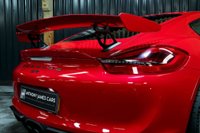 USED 2016 65 PORSCHE CAYMAN 3.8 GT4 2d 380 BHP RARE CARMINE RED, LEATHER DASH, 18 WAY HEATED SEATS, SPORTS CHRONO +