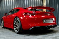 USED 2016 65 PORSCHE CAYMAN 3.8 GT4 2d 380 BHP RARE CARMINE RED, LEATHER DASH, 18 WAY HEATED SEATS, SPORTS CHRONO +