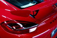 USED 2016 65 PORSCHE CAYMAN 3.8 GT4 2d 380 BHP RARE CARMINE RED, LEATHER DASH, 18 WAY HEATED SEATS, SPORTS CHRONO +