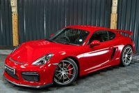 USED 2016 65 PORSCHE CAYMAN 3.8 GT4 2d 380 BHP RARE CARMINE RED, LEATHER DASH, 18 WAY HEATED SEATS, SPORTS CHRONO +