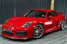 USED 2016 65 PORSCHE CAYMAN 3.8 GT4 2d 380 BHP RARE CARMINE RED, LEATHER DASH, 18 WAY HEATED SEATS, SPORTS CHRONO +