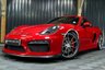 USED 2016 65 PORSCHE CAYMAN 3.8 GT4 2d 380 BHP RARE CARMINE RED, LEATHER DASH, 18 WAY HEATED SEATS, SPORTS CHRONO +