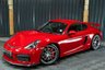 USED 2016 65 PORSCHE CAYMAN 3.8 GT4 2d 380 BHP RARE CARMINE RED, LEATHER DASH, 18 WAY HEATED SEATS, SPORTS CHRONO +