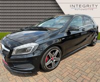 USED 2013 63 MERCEDES-BENZ A-CLASS 2.0 A250 BLUEEFFICIENCY ENGINEERED BY AMG 5d 211 BHP HEATED SEATS - AMG EXCLUSIVE BLACK LEATHER WITH RED STITCHING - BLUETOOTH HANDSFREE - SAT NAV - DAB DIGITAL RADIO - MEMORY PACKAGE - MIRROR PACKAGE - SPECIAL EDITION ENGINEERED BY AMG MODEL