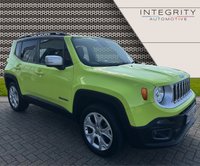 USED 2017 64 JEEP RENEGADE 2.0 M-JET LIMITED 5d 138 BHP U CONNECT NAVIGATION - USB INTERFACE - BLUETOOTH HANDSFREE - 18" ALLOY WHEELS - DAB RADIO - VISABILITY PACK - FRONT AND REAR PARK ASSIST - HEATED FRONT SEATS - DARK TINTED WINDOWS - FUNCTION PACK (KEYLESS ENTRY AND DRIVE - FOLDIING MIRRORS)