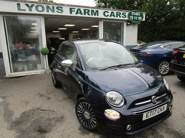 2017 17 Fiat 500 0.9 TWINAIR RIVA 3d 85 BHP *VERY RARE SPECIAL EDITION TWINAIR* *HiFi BY BEATS + NAV + APPLE CARPLAY*