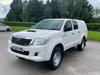 USED 2015 15 TOYOTA HI-LUX 2.5 ACTIVE 4X4 D-4D DCB 142 BHP PRICE 11350 + VAT 2270 TOTAL &pound;13620
