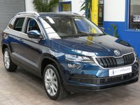 USED 2019 69 SKODA KAROQ 1.5 SE L TSI DSG 5d 148 BHP EURO 6 CAZ AND ULEZ COMPLIANT SAT NAV CRUISE DAB PART LEATHER INTERIOR HEATED SEATS REAR CAMERA PARKING SENSORS