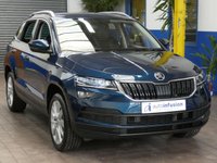 USED 2019 69 SKODA KAROQ 1.5 SE L TSI DSG 5d 148 BHP EURO 6 CAZ AND ULEZ COMPLIANT SAT NAV CRUISE DAB PART LEATHER INTERIOR HEATED SEATS REAR CAMERA PARKING SENSORS