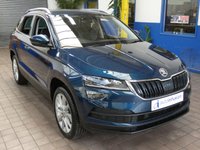 USED 2019 69 SKODA KAROQ 1.5 SE L TSI DSG 5d 148 BHP EURO 6 CAZ AND ULEZ COMPLIANT SAT NAV CRUISE DAB PART LEATHER INTERIOR HEATED SEATS REAR CAMERA PARKING SENSORS