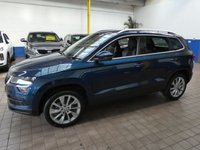 USED 2019 69 SKODA KAROQ 1.5 SE L TSI DSG 5d 148 BHP EURO 6 CAZ AND ULEZ COMPLIANT SAT NAV CRUISE DAB PART LEATHER INTERIOR HEATED SEATS REAR CAMERA PARKING SENSORS