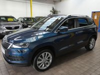 USED 2019 69 SKODA KAROQ 1.5 SE L TSI DSG 5d 148 BHP EURO 6 CAZ AND ULEZ COMPLIANT SAT NAV CRUISE DAB PART LEATHER INTERIOR HEATED SEATS REAR CAMERA PARKING SENSORS