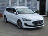 USED 2020 20 FORD FOCUS 1.5 VIGNALE TDCI 5d 119 BHP Finished in FROZEN WHITE metallic with contrasting BLACK PERFORATED Leather Heated trim. This is a modern day peoples Estate car. It is a reliable, practical and affordable vehicle that is liked by everyone. Great features which include Sat Nav, Auto Parking, Cruise Control, Rear View Camera, Heated Seats, Heads Up Display, Band and Olfsen Speakers, Heated Steering Wheel, Power Rear Boot, Park Sensors, Heated Front Screen, B/Tooth, DAB radio, Alloys, Front Fogs and much more. 4 Service stamps