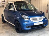 USED 2016 16 SMART FORFOUR 0.9 NIGHT SKY PROXY T 5d 90 BHP+0 ROAD TAX+ 2KEYS+1 FORMER KEEPER+ALLOYS+CLIMATE+HALF LEATHER SEATS+MEDIA+BLUETOOTH+USB+AUX+DAB